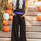 Color Block Detail Casual Two-piece Set