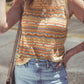 Eyelet Crochet Round Neck Sweater Vest