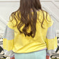 Striped Color Block Patchwork Crewneck Plus Size Pullover Sweatshirt