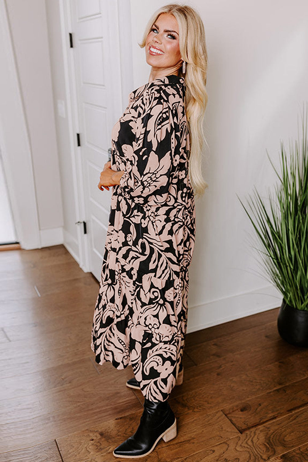 Plus Size Floral Maxi Dress