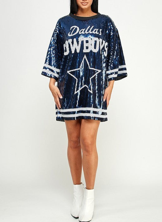 Cowboys Sequin Dress