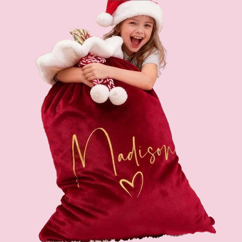 Personalized Velvet Christmas Santa Sacks