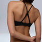 Women's Black Light Support Sports Bra – Activewear Yoga Top