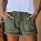 Pocket Frayed Tencel Shorts