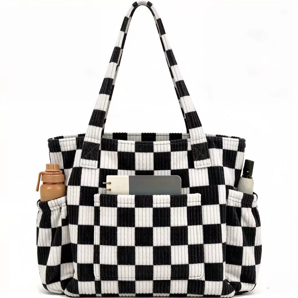 Multiple Pockets Corduroy Bag