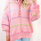 Rainbow Stripes Cozy Sweater