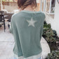 Plus Size Stars Patchwork Top