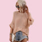 Women's Loose Open Knit Sweater Top
