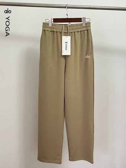 High Waisted Wide Leg Sports Casual Pants
