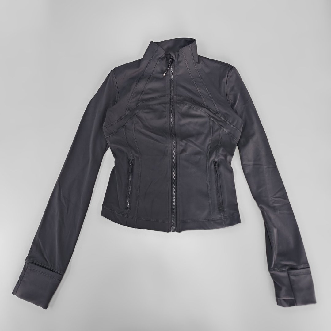 Slim Fit Full-Zip Athletic Yoga Jacket