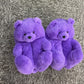 Lady teddy bear slippers - KOC