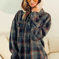 Hooded (removable) Wool Plaid Jacket