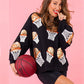 Basketball Embroidered Patch Sweatshirt