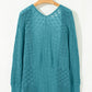 Hollowed Knit Open Front Cardigan