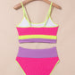 Color Block High Waisted Sexy Bikini Set