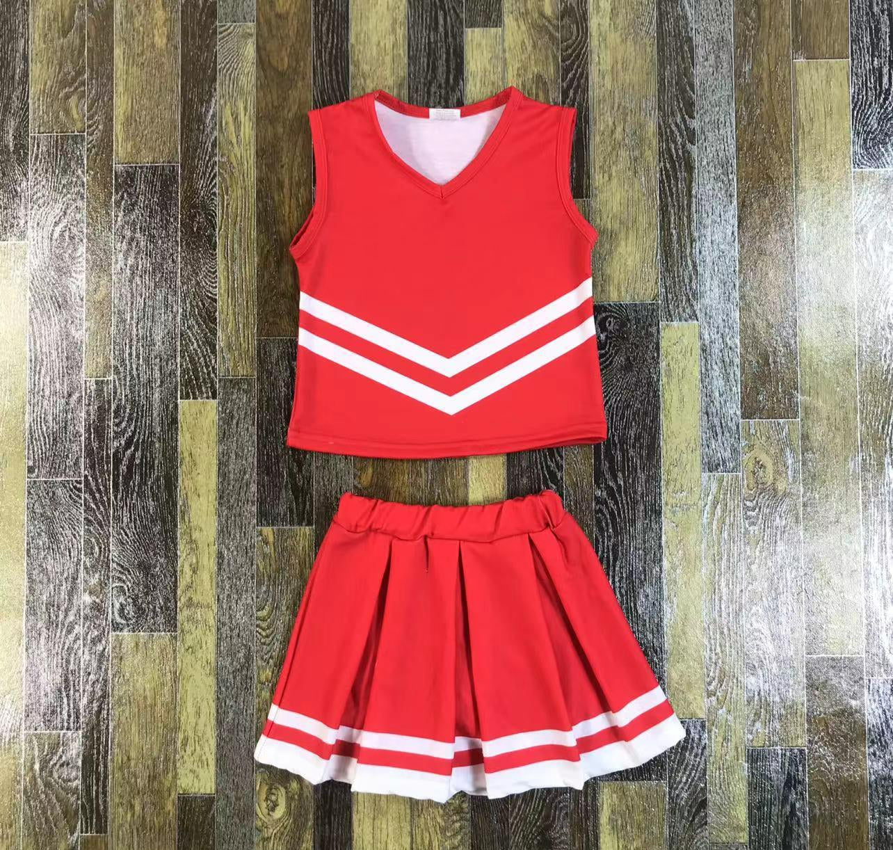 Cheerleading Sleeveless Skirt Set