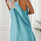 Plain Racerback Pocketed Sleeveless Romper