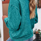 Letter Embroidery Mineral Wash Loose Sweatshirt