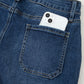 Cropped High Rise Wide Leg Jeans