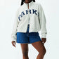 Full Zip Varsity Mock-Neck Jacket