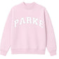 Pink Lettring Mock Neck Polka Dot Hoodie