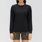 Solid Color Loose-fit Long-sleeve Athletic Pullover
