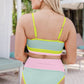 Candy Color High Waisted Bikini Set