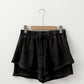 Mineral Wash French Terry High Waist Casual Shorts