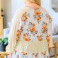 Plus Size Floral V Neck Blouse