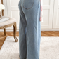 High Waist Button Zip Fly Bell Bottom Jeans