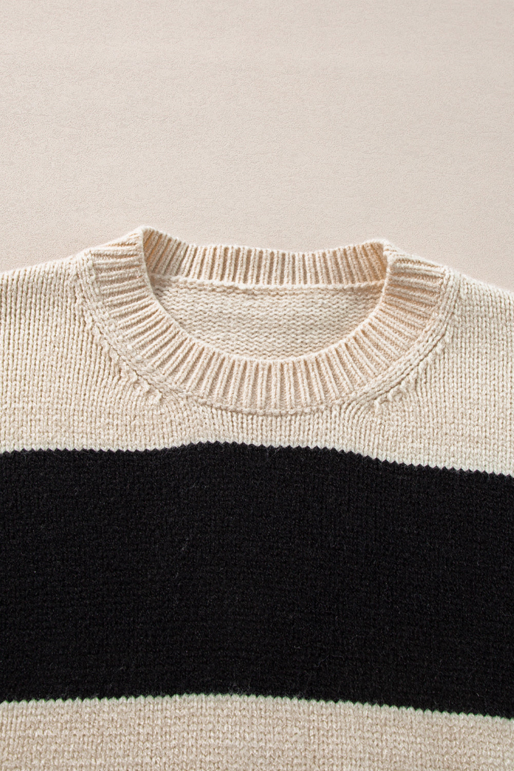 Colorblock Loose Pullover Sweater