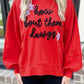 How Bout Them Dawgs Embroidered Script Balloon Sleeve Sweatshirt