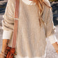 Striped Textured Sweater