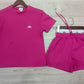 Alo-Short Pants and Short Sleeve Top Set(WYS722)