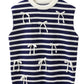 Knitted Bow Decor Sweater Vest