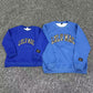 Patchwork Crewneck Sweatshirt Matching Outfits (ADULTS)