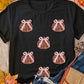 Sequin Bow Pumpkin Patched Cotton Blend T Shirt
