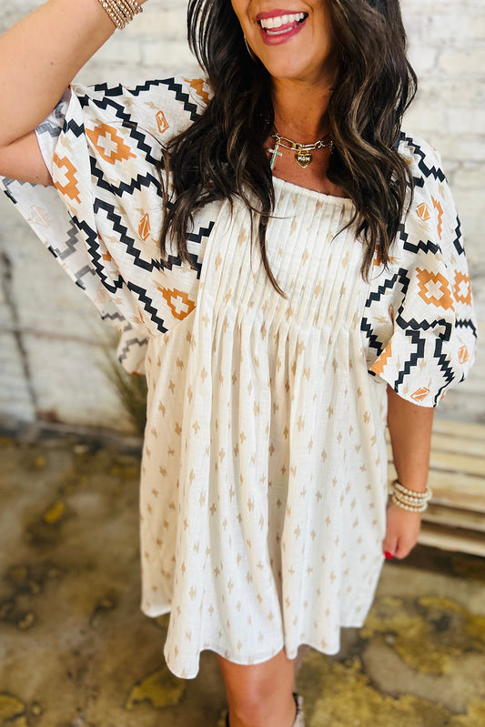 Western Aztec Mini Dress