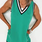 Color Contrast Trim Mini Dress