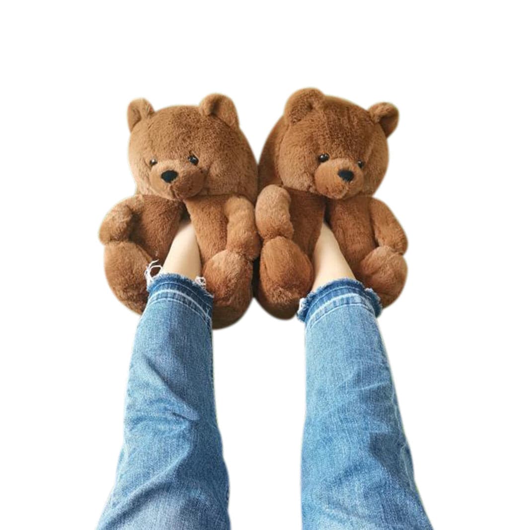 Lady teddy bear slippers - KOC