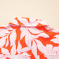 Botanical Print Single Chest Pocket Button Up Shirt