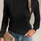 Textured Wavy Round Neck Top