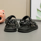 Children’s Glitter Ribbon Soft Soled Sandals