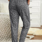 Leopard Elastic Waist Casual Joggers