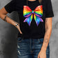 Pride Bow Graphic Round Neck T Shirt