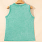 Mineral Wash Patched Chest Pocket Casual Tank Top