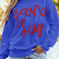 Tinsel Game Day Drop Shoulder Graphic Sweatshirt