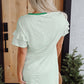 Stripe Ruffle Sleeve T Shirt Dress