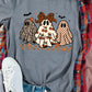 Cute Halloween Ghost Printed Womens Casual Tee