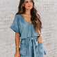 Denim Loose Overalls